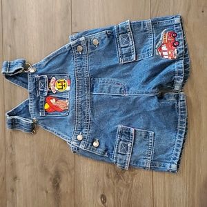18M Curious George shortalls